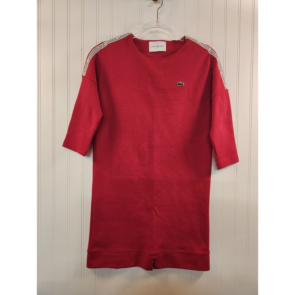 Lacoste Women's Vibrant Red Sport Dress Size XS/4‎ Tennis Pickleball Golf Casual